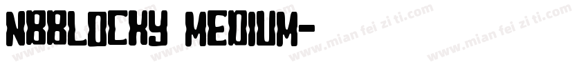 NBBlocky Medium字体转换